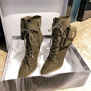 JLO Military Sage Green Boots